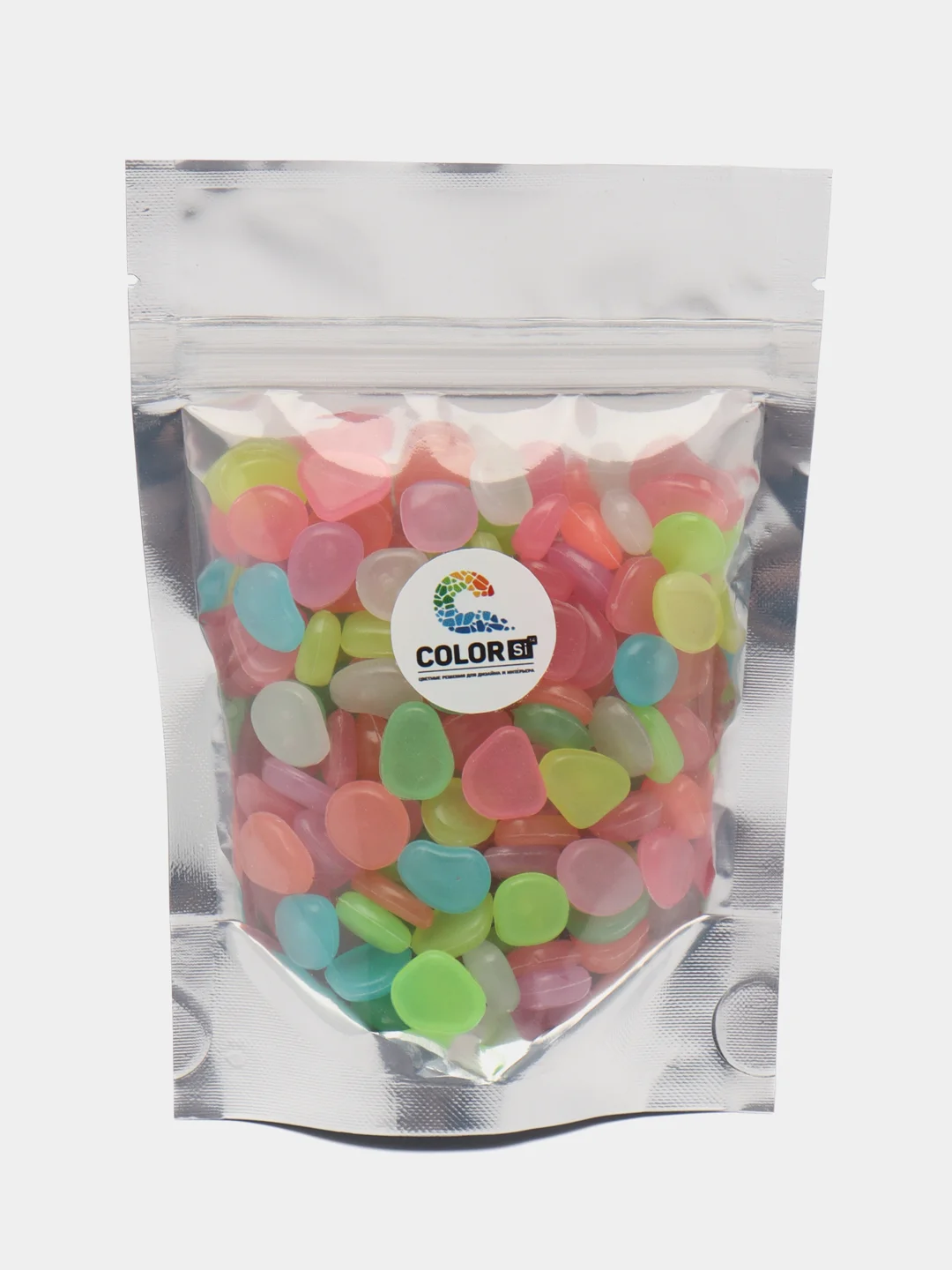 Камушки для аквариума и интерьера, светящиеся, 150 шт, 1,5 см, COLOR Si