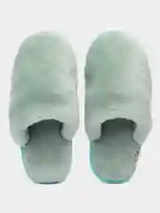 Мятный женские тапочки из натуральной овчины