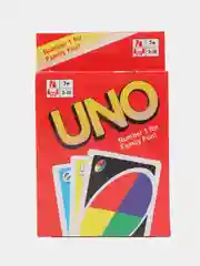 Красный настольная карточная игра UNO с русскими правилами (УНО классическая, ДОС, Аднуно Флип)