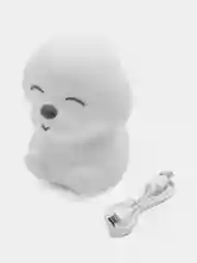 Ночник силиконовый  "Собачка", USB, аккумулятор 1200 мАч, 3000К, RGB, 7 цветов