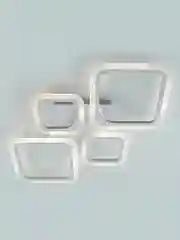 Белый управляемая потолочная люстра светодиодная с пультом Estares Oval 80W 4S ,до 20 кв.м