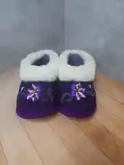 Фиолетовый тапочки женские из натуральной овчины