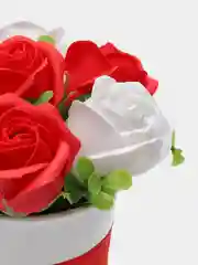 Алый букет из вспененного мыла , подарок на Новый год маме,сестре,коллеге ,подарочный набор
