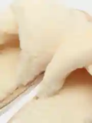 Молочный тапочки домашние женские из искусственного меха, ЖКК/молочный