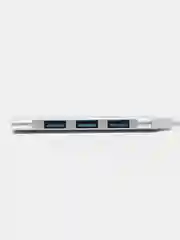 Белый usb-хаб, разветвитель на 4 порта, Type-C, переходник Hub 3.0, концентратор