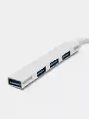Белый usb-хаб, разветвитель на 4 порта, Type-C, переходник Hub 3.0, концентратор