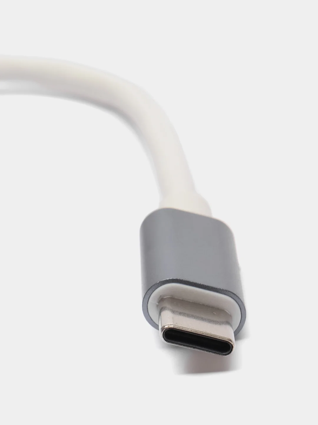 Серый usb-хаб, разветвитель на 4 порта, Type-C, переходник Hub 3.0, концентратор