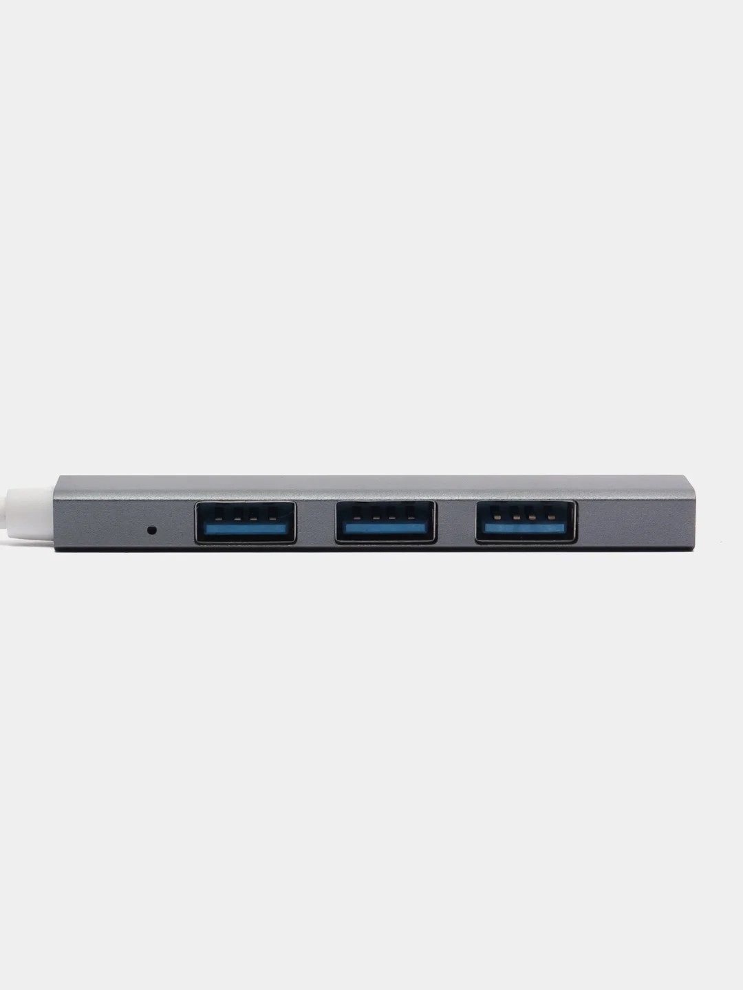 Серый usb-хаб, разветвитель на 4 порта, Type-C, переходник Hub 3.0, концентратор