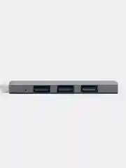 Серый usb-хаб, разветвитель на 4 порта, Type-C, переходник Hub 3.0, концентратор