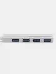 Белый разветвитель универсальный, USB-hub, 4 порта