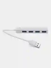 Белый разветвитель универсальный, USB-hub, 4 порта