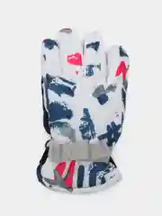 Белый зимние перчатки с меховым подкладом, для спорта, лыж, сноуорда, работ на открытом воздухе