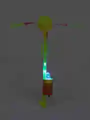 Салатовый рогатка, светящийся вертолёт