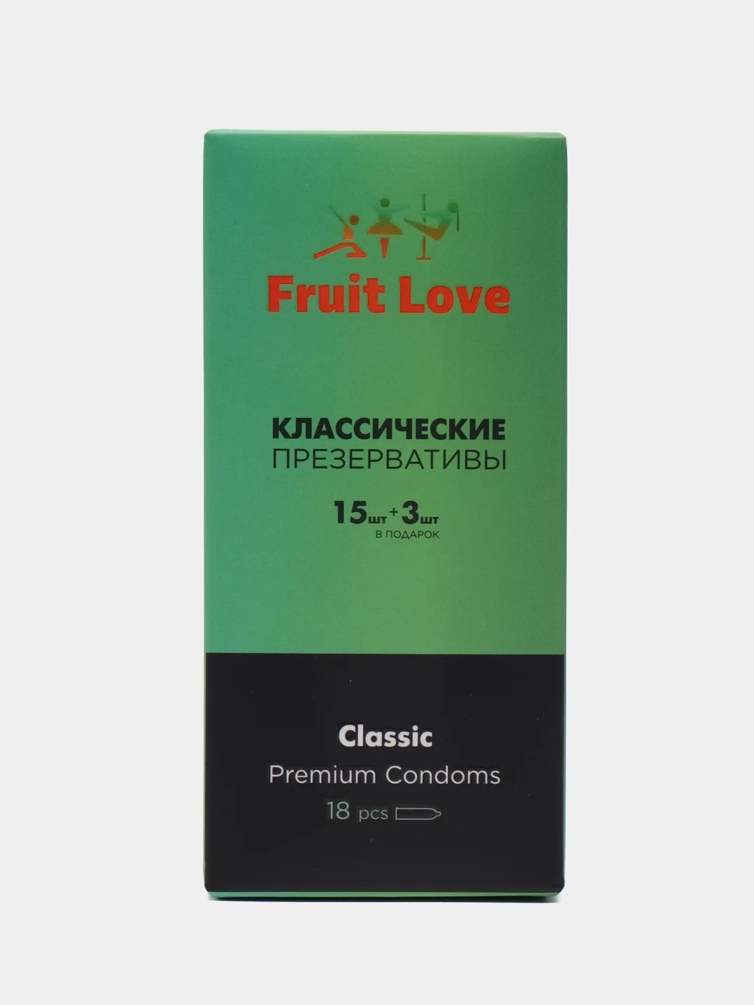 Зеленый презервативы ультратонкие Fruit Love