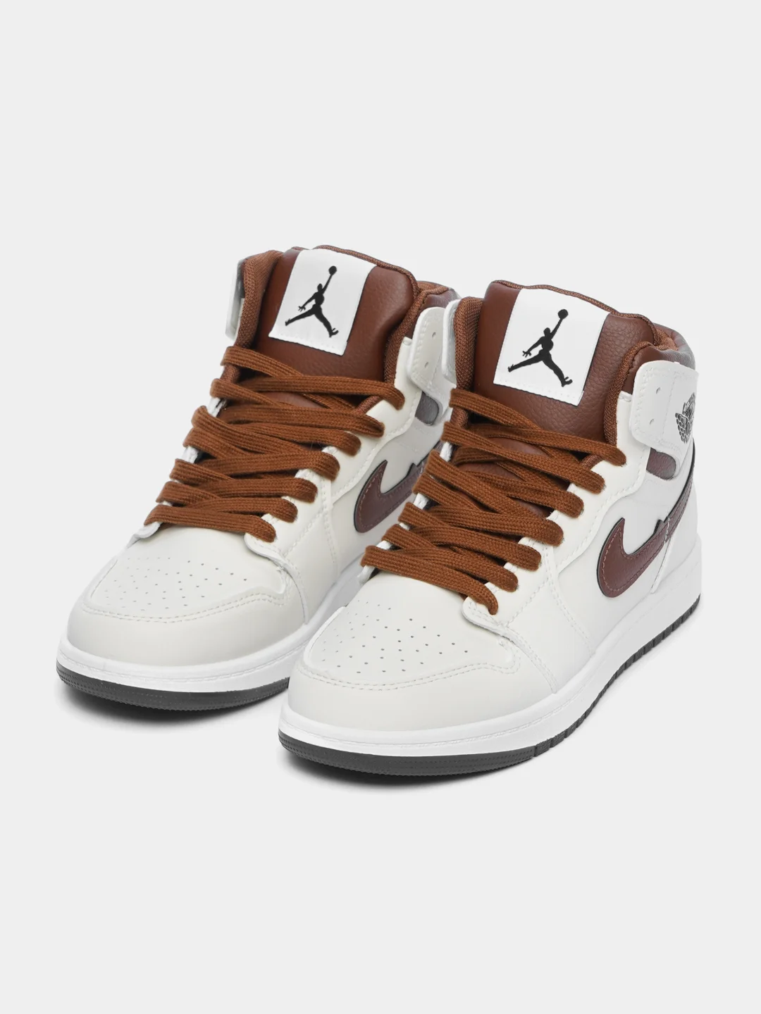 Коричневый кроссовки женские высокие Nike, Air Jordan