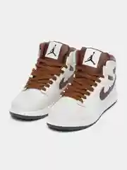 Коричневый кроссовки женские высокие Nike, Air Jordan