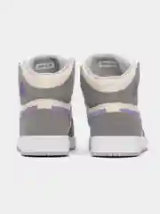 Серый металлик кроссовки женские высокие Nike, Air Jordan