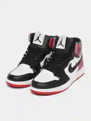 Вишнёвый кроссовки женские высокие Nike, Air Jordan