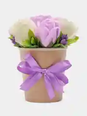 Индиго букет из вспененного мыла , подарок на Новый год маме,сестре,коллеге ,подарочный набор