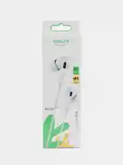 Наушники с микрофоном  проводные вакуумные, с разъемом AUX 3.5 mm Jack