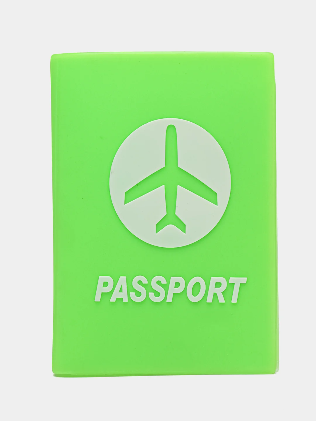 Зеленый обложка для паспорта "Passport", силиконовая