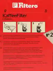 Фильтры для кофеварок неотбеленные Filtero Classic №2, комплект 80 штук