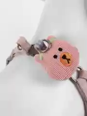 Розовый шлейка с поводком для кошек и собак мелких пород