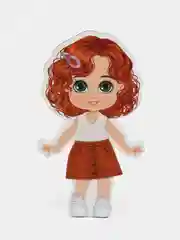 Алый детская магнитная игра "Одевашки. Одень Куклу", 37 магнитных элементов, 3+