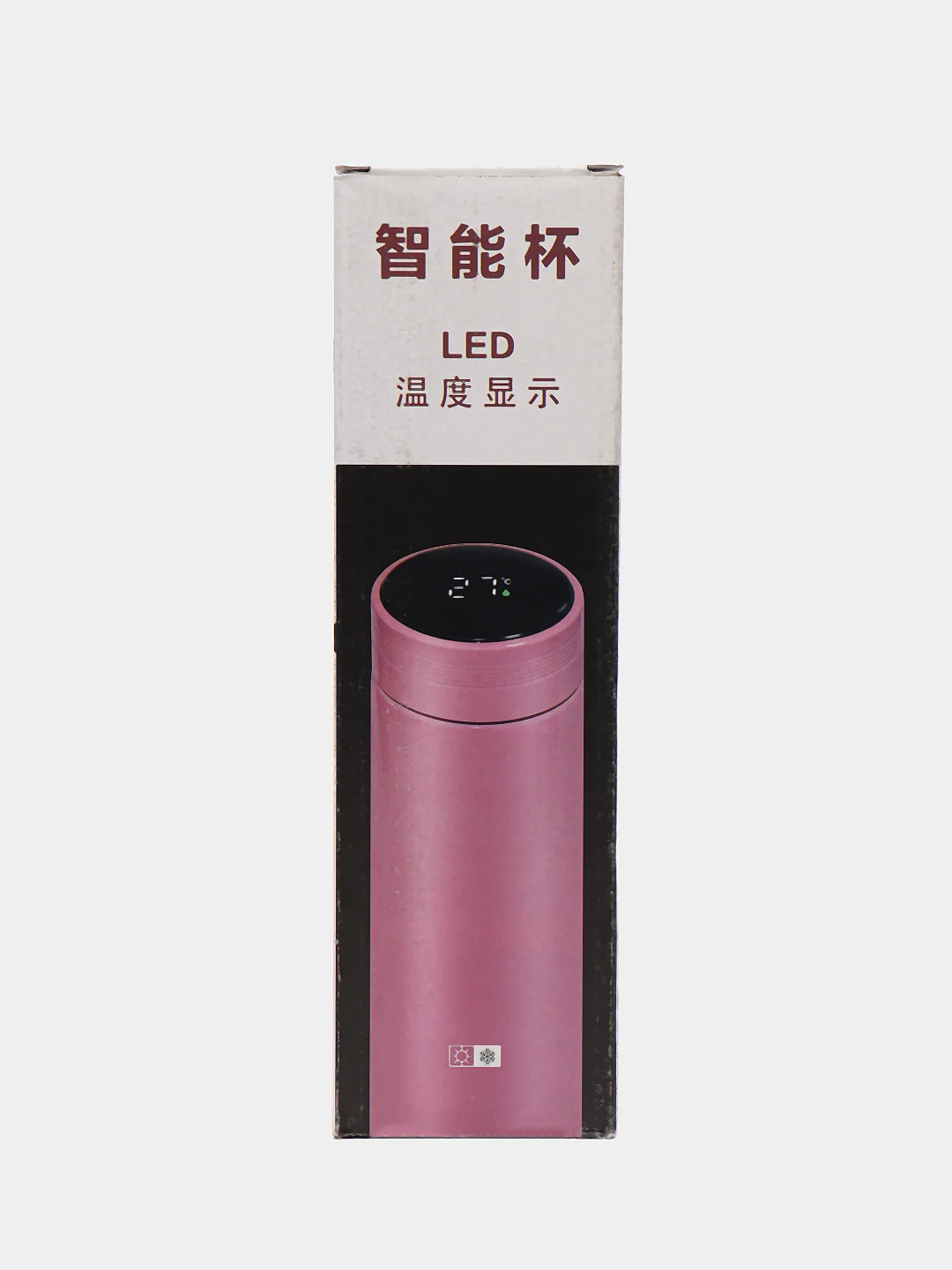 Белый термос с датчиком температуры и LED-дисплеем, 0,5 л