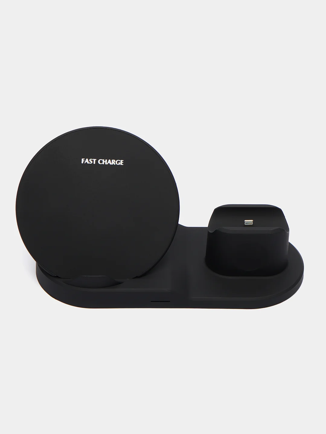 Черный беспроводное зарядное устройство Wireless Fast Charger 3 in 1