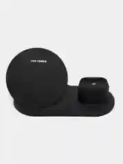 Черный беспроводное зарядное устройство Wireless Fast Charger 3 in 1
