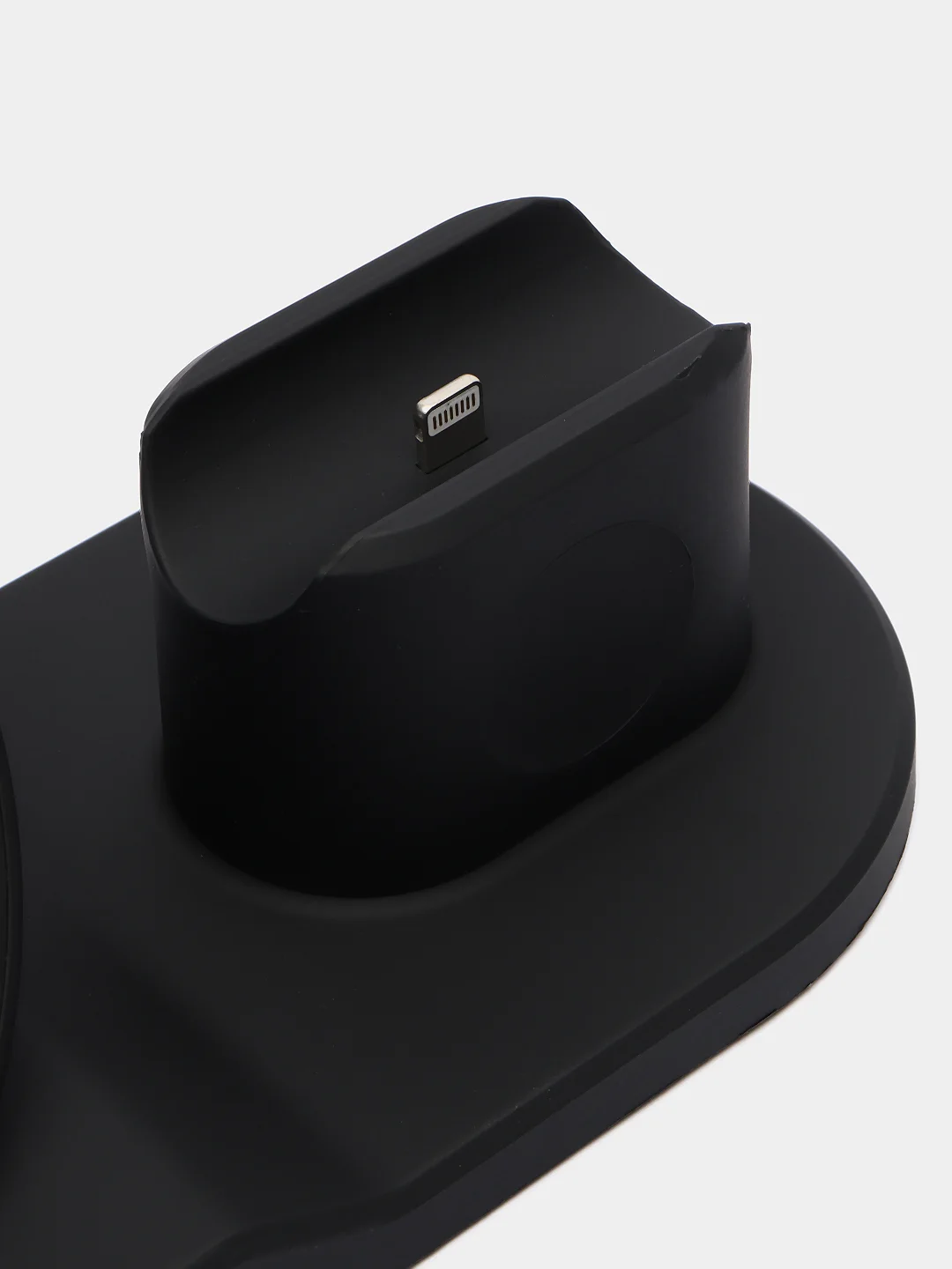 Черный беспроводное зарядное устройство Wireless Fast Charger 3 in 1