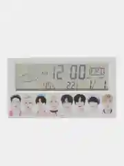 Розовый часы кпоп, настольные часы kpop, часы с термометром