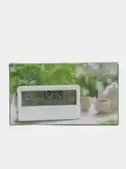 Розовый часы кпоп, настольные часы kpop, часы с термометром