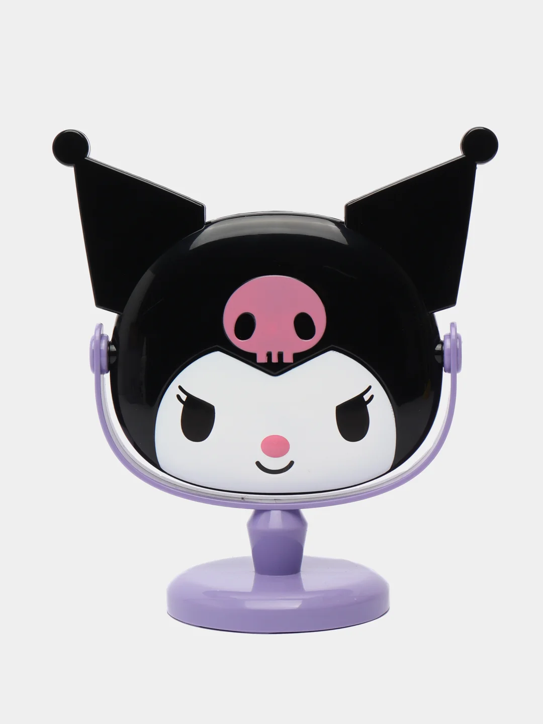 Черный зеркало настольное аниме Куроми, зеркальце Kuromi одностороннее, зеркало косметическое