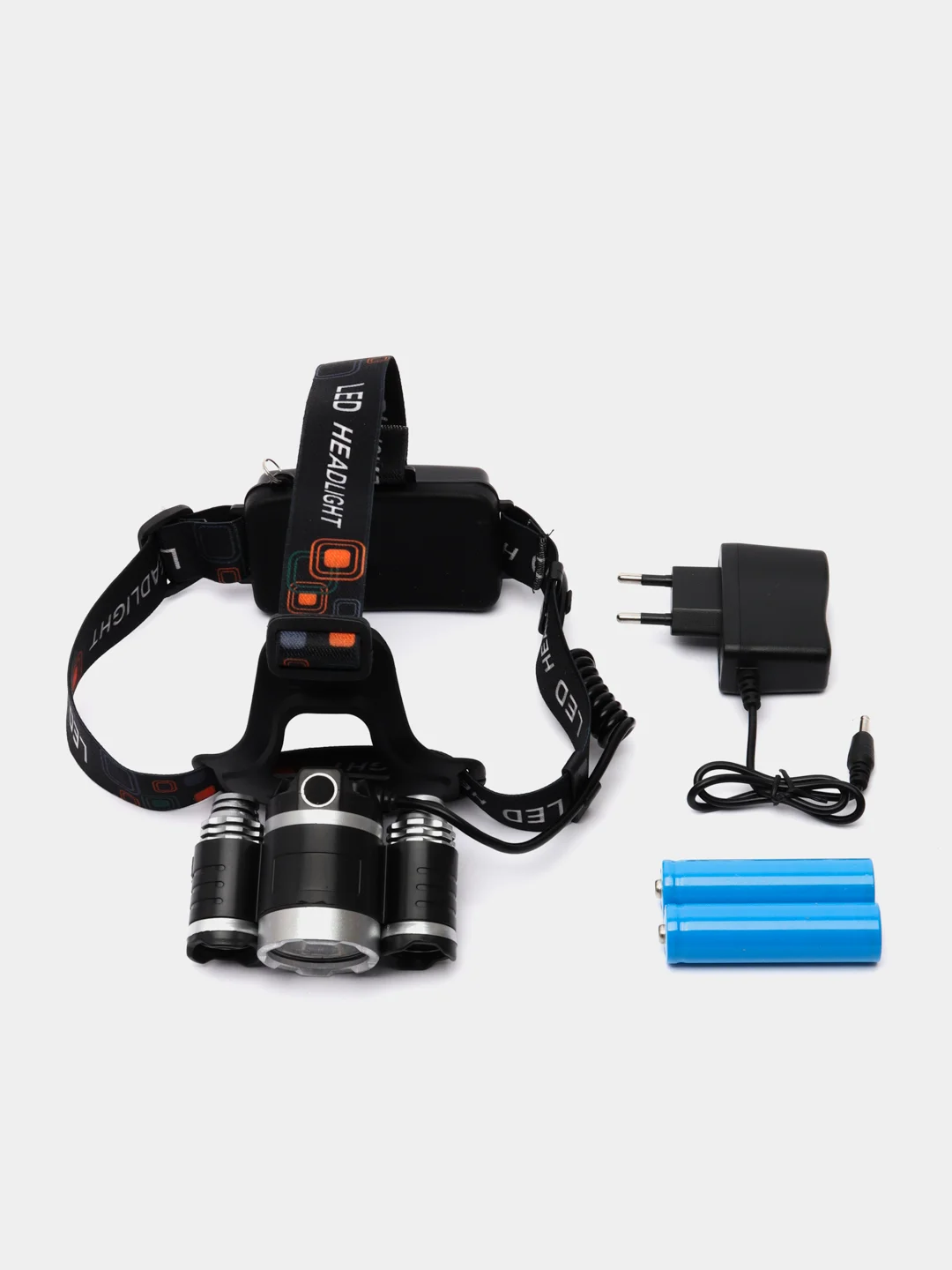 Налобный фонарь аккумуляторный 3хCREE XM-L T6