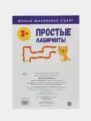Школа маленьких совят 3+. Простые лабиринты