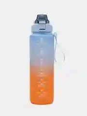 Голубой шейкер спортивный с трубкой 1000 мл, бутылка для питья воды 1 литр