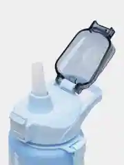 Голубой шейкер спортивный с трубкой 1000 мл, бутылка для питья воды 1 литр