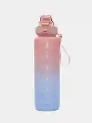 Розовый шейкер спортивный с трубкой 1000 мл, бутылка для питья воды 1 литр