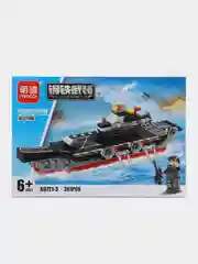 Хром конструктор машина Спорт кар, танк, корабль,вертолет с фигуркой 350-435 деталей