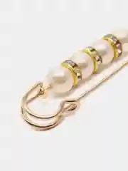 Белый брошь булавка