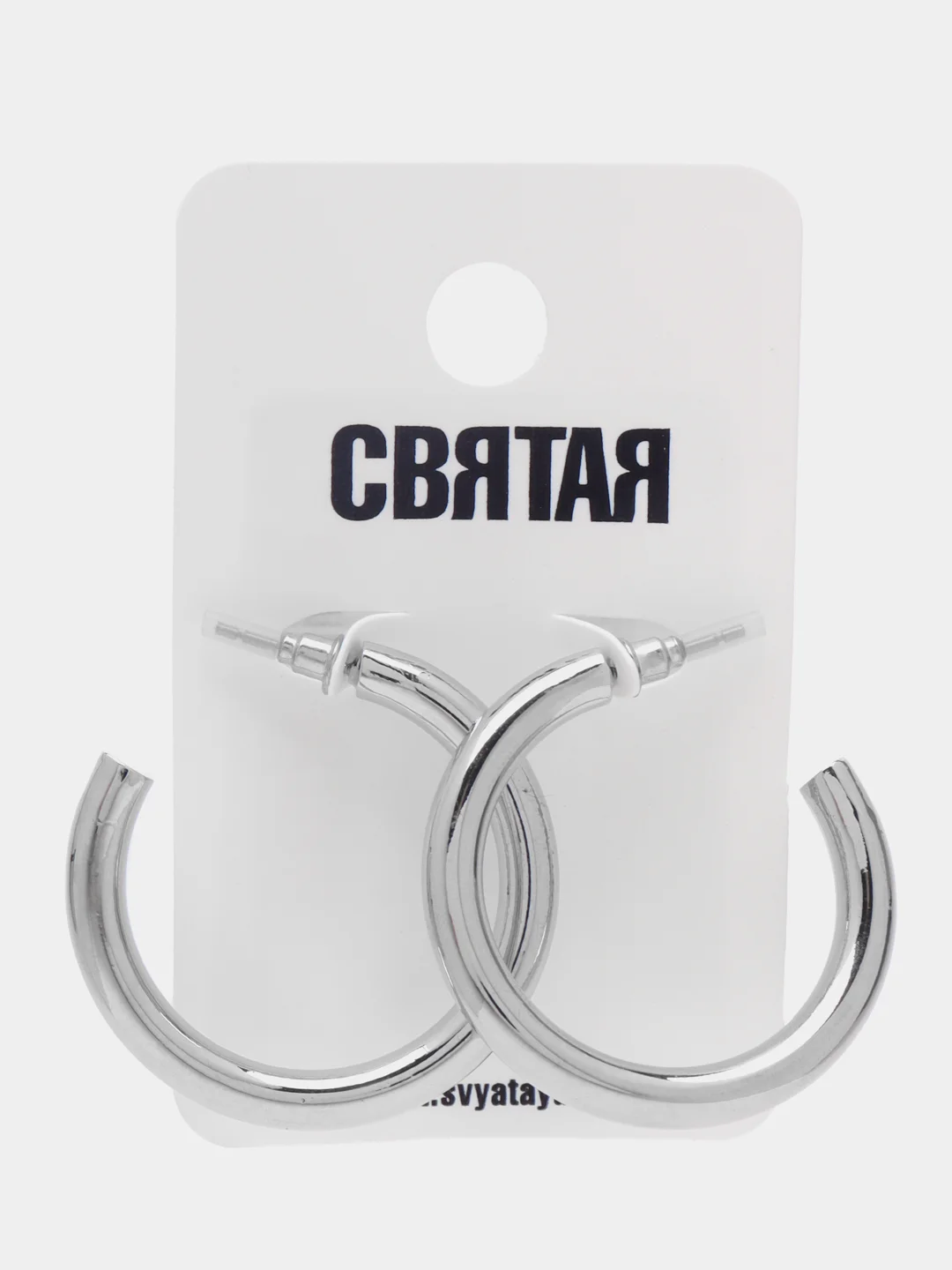Серьги-кольца "Святая"