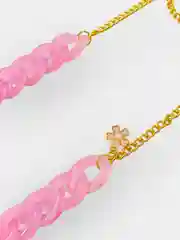 Бежевый цепочка для очков женская/цепочка держатель для маски/цепочка с декором стразами бусами