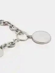 Серый меланж серьги, кольцо, браслет, цепь на шею