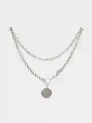 Серебряный серьги, кольцо, браслет, цепь на шею