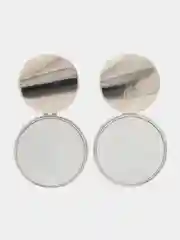 Серый серьги, кольцо, браслет, цепь на шею