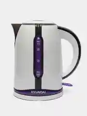 Чайник электрический Hyundai HYK-P3405, 2200Вт, белый и черный