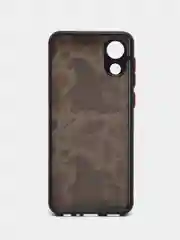 Тёмно-бордовый чехол с ярким рисунком/принтом на Samsung Galaxy A03 Core (Самсунг А03 кор)