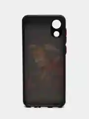 Голубой чехол с ярким рисунком/принтом на Samsung Galaxy A03 Core (Самсунг А03 кор)